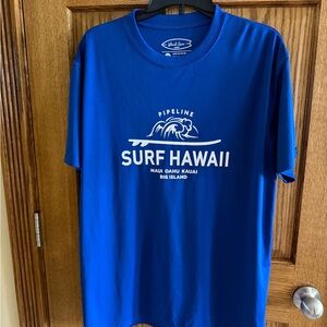 New Island Gem 2XL Blue Pipeline Surf Hawaii Casual T-Shirt